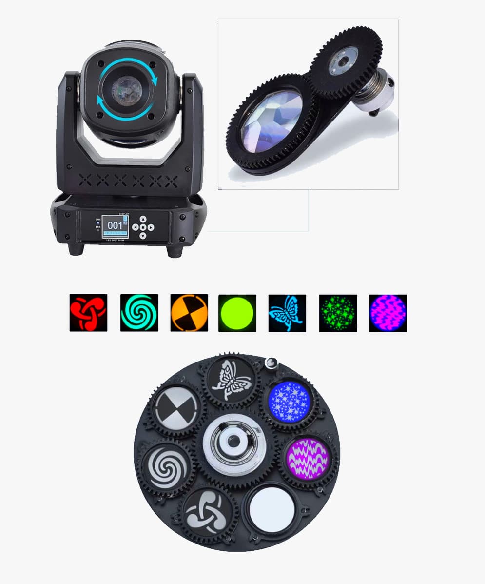 Вращающаяся голова BEAM DMX-512